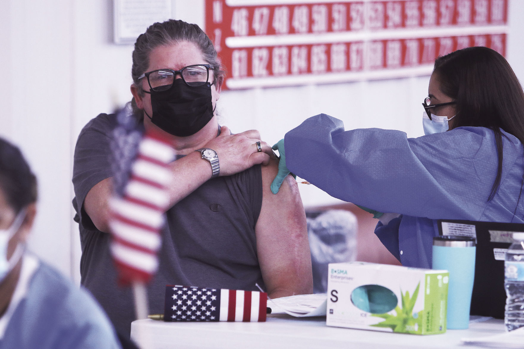 Vets get vaccinated